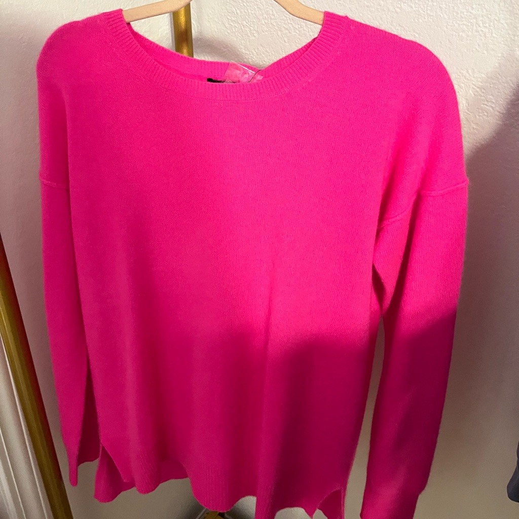 Hot Pink Cashmere Sweater